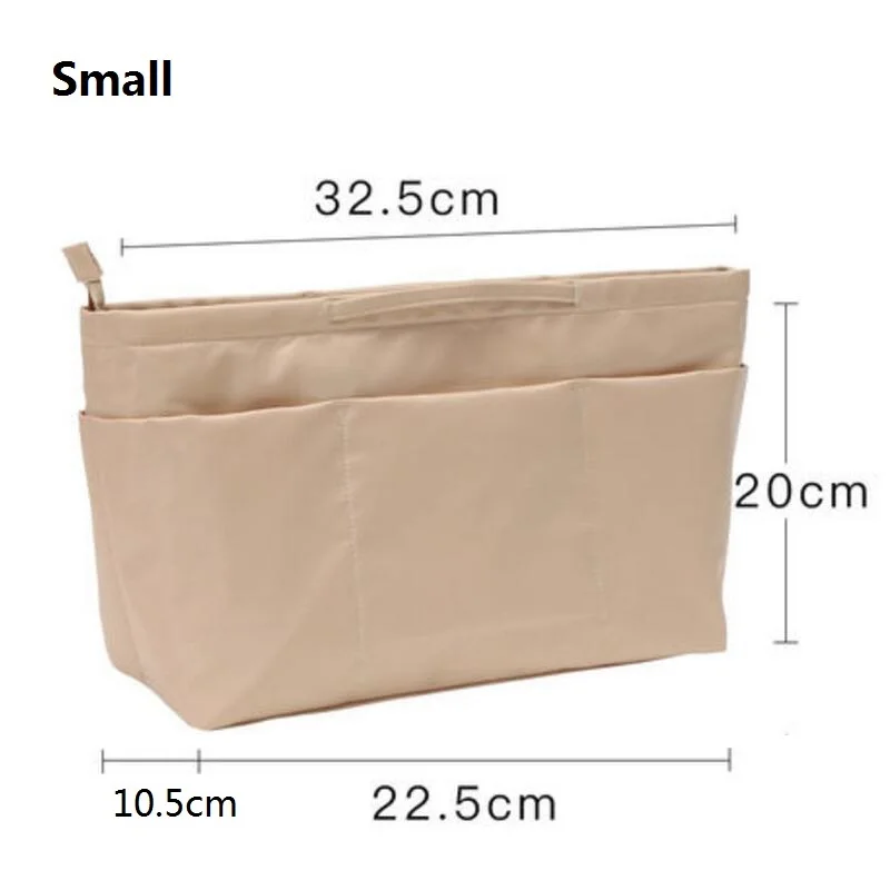 Brown Small New Органайзер для сумки,косметичка. Нужная вещь! Этот органайзер предназначен для больших женских сумок. что необходимо настоящей леди - Цвет: Brown Small New
