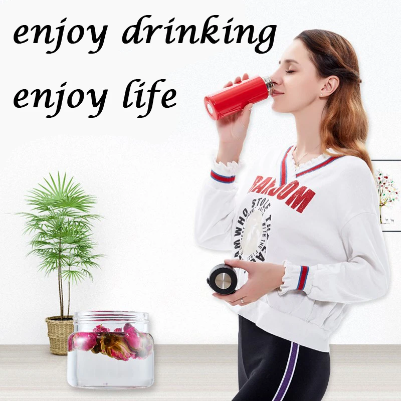 Thermos Bottle Vacuum Mug Insulated Stainless Steel Multifunction Creative Glass Tea Cup and Filter Man Gift Office | Дом и сад