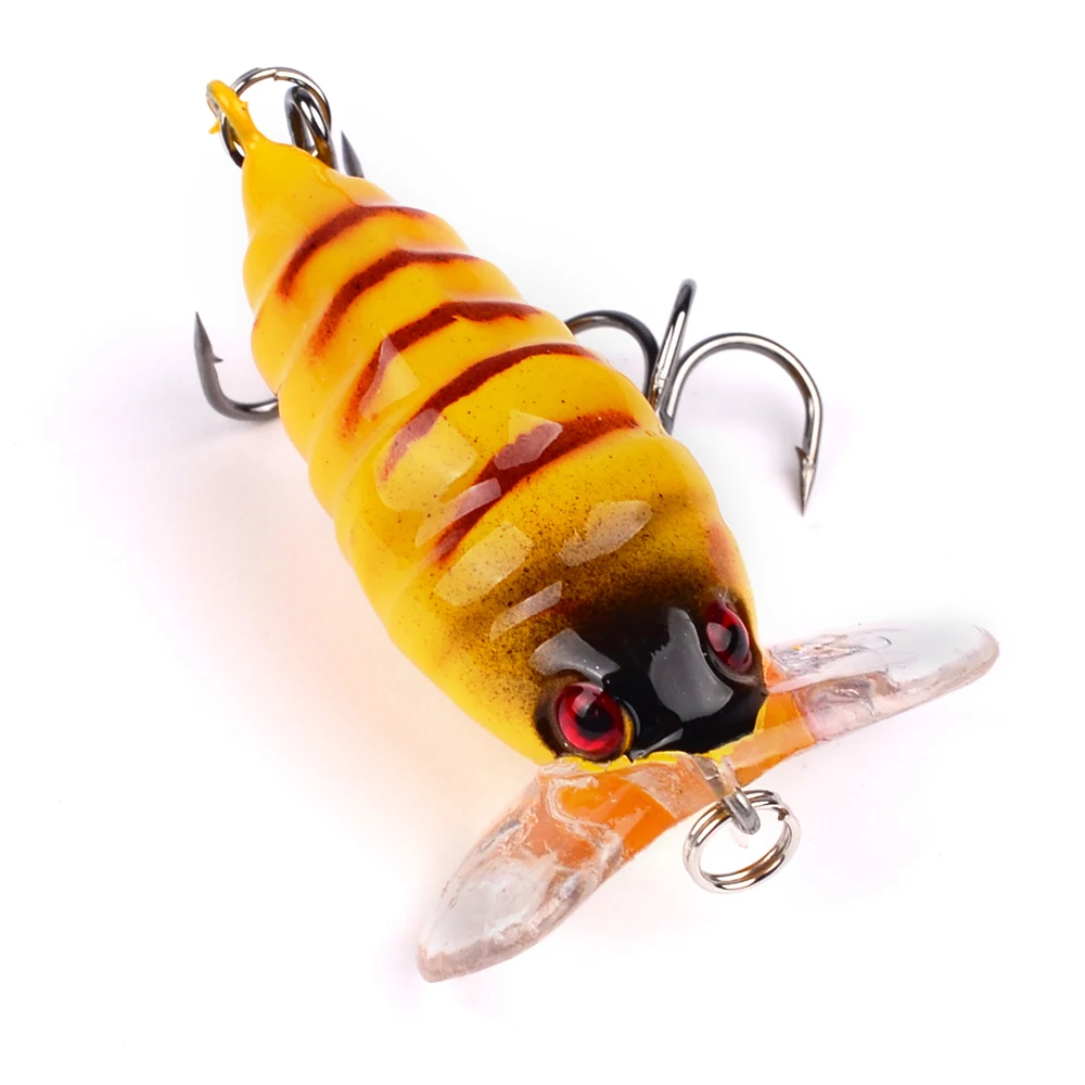 1 шт. Fly fishingLure 4 см 2 г Insetos Isca Baixo искусственные приманки para pesca Iscas Crankbait cigarra Hrad