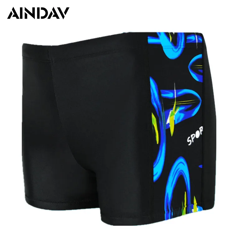 Мужские шорты для плавания дышащие шорты-боксеры с квадратными штанинами