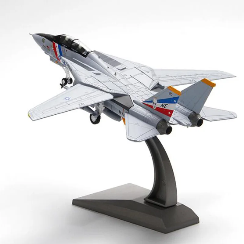 1/100 масштаб, американские военные F14 модели самолетов-истребителей для взрослых и детей, игрушки для демонстрации, коллекции