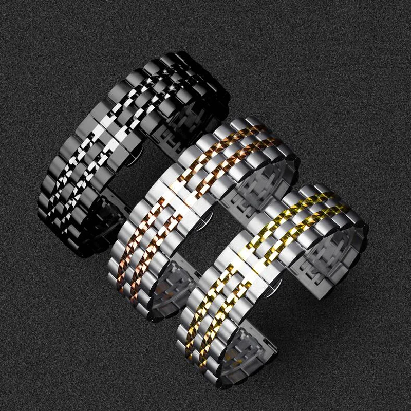 Браслет из нержавеющей стали для Huami Amazfit ремешок Bip Смарт часы stratos 2 pace GTR 47 мм 42 GTS