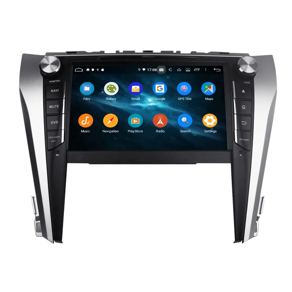 Встроенный DSP Android 9 0 без автомобильного DVD-плеера GPS навигация для Toyota Camry 2015-2018