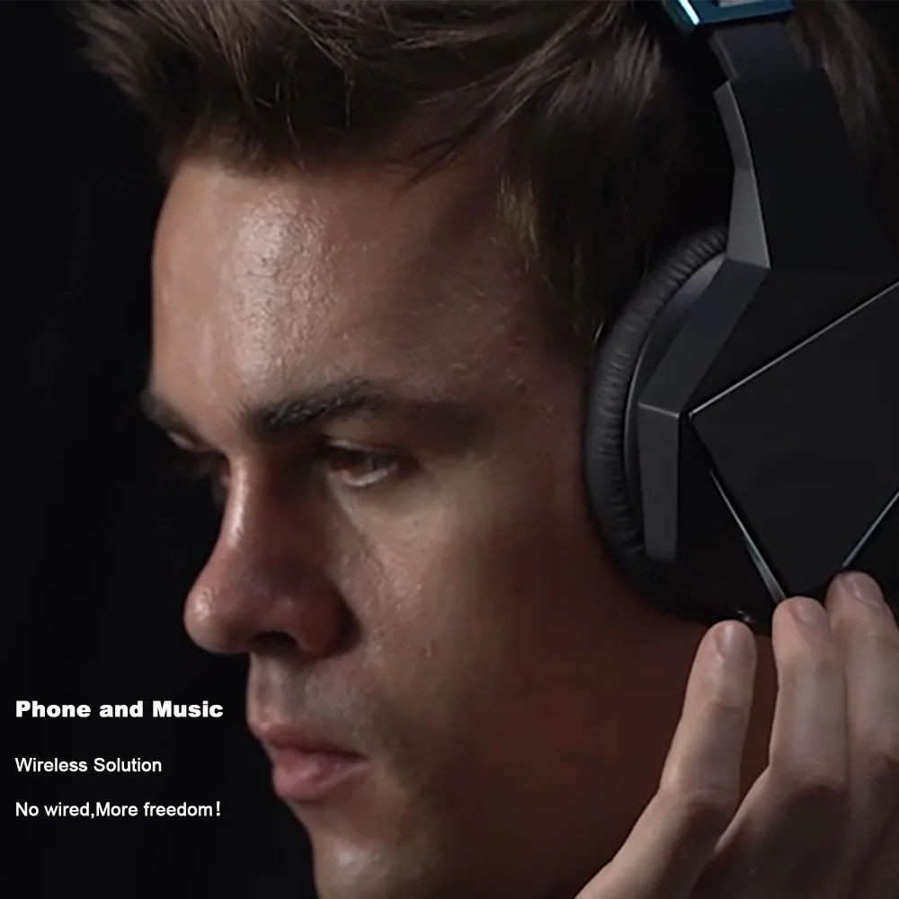 Оптовая продажа ELFMIC цифровые беспроводные наушники над ухом Hi-Fi стерео Dolby