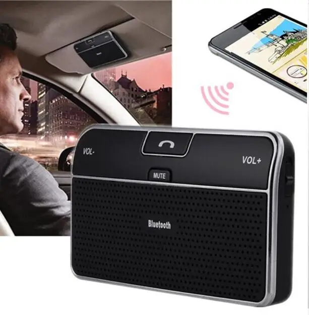 Беспроводной Bluetooth Car Kit Handsfree автомобиля Динамик телефон V4.0 Multipoint солнцезащитный