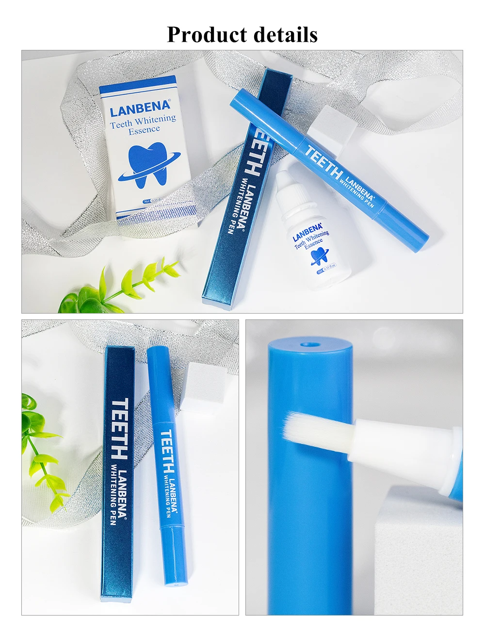 LANBENA, отбеливающая ручка, очищающая сыворотка, удаляет пятна от налета, стоматологические инструменты, гигиена полости рта, зубной гель, отбеливающая щетка для зубов, 3 мл