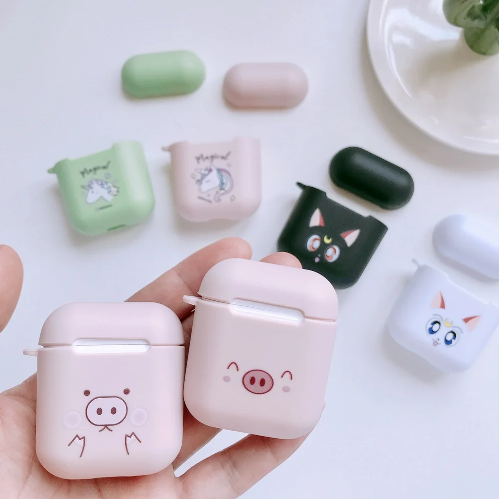 Чехол с мультяшным единорогом для зарядки наушников s для AirPods Защитный Мягкий чехол для Apple Airpods 1 2 Беспроводная зарядная коробка