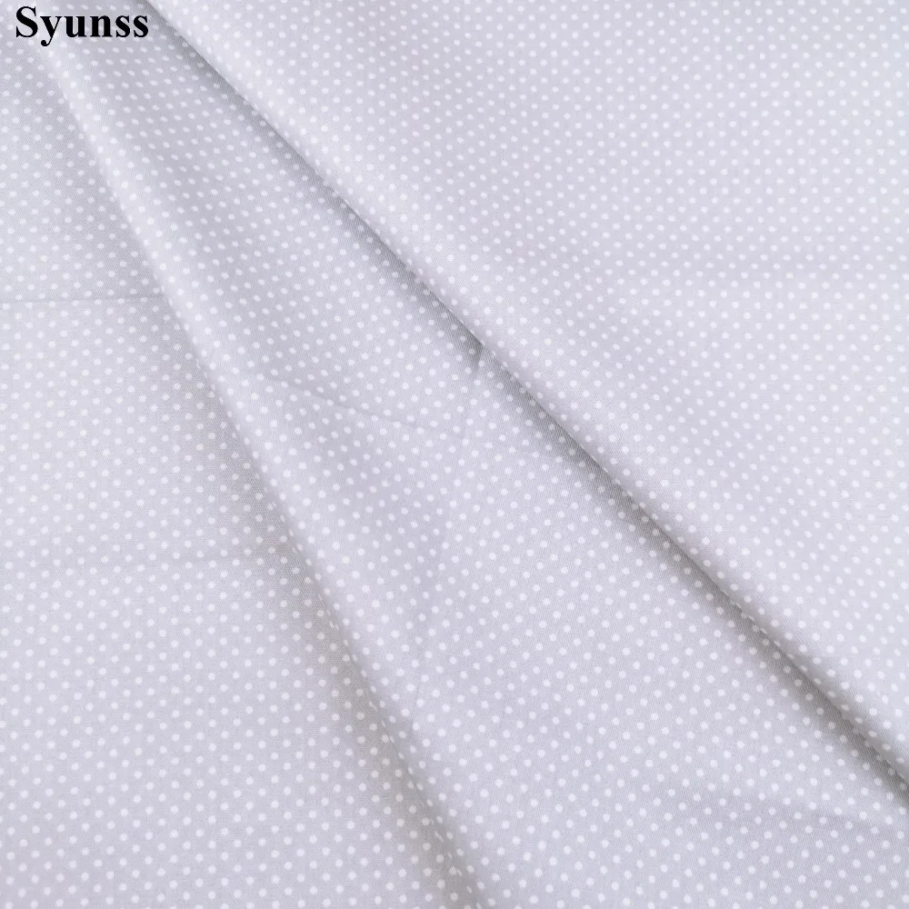 Syunss Diy Лоскутная Ткань для квилтинга детские кроватки подушки платье Шитье Tissus серое платье в горошек с цветочным принтом саржевая хлопковая ткань Tecido