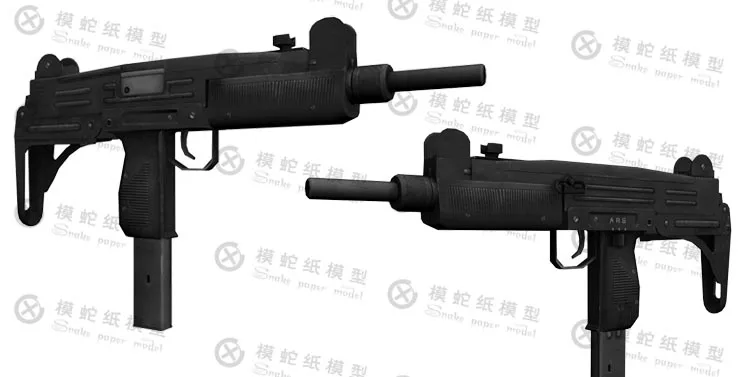 1:1 UZI пулемет бумажная модель оружия ручной работы игрушка