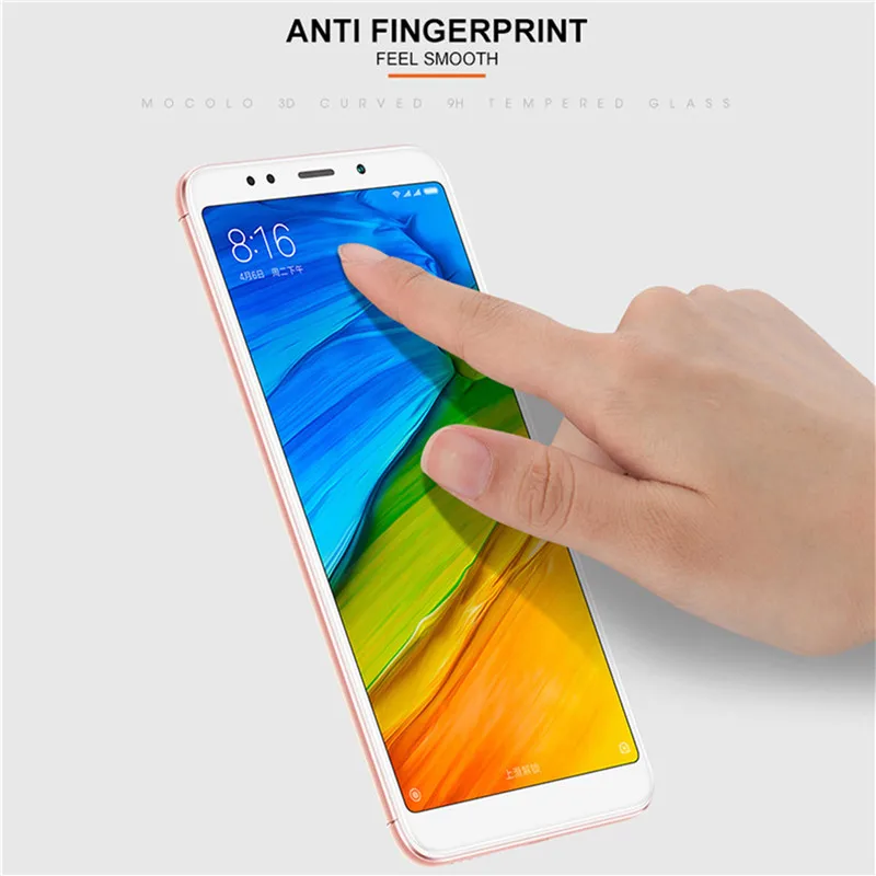 Закаленное стекло 9H с полным покрытием для Xiaomi Redmi 5 Plus Защитное экрана Note