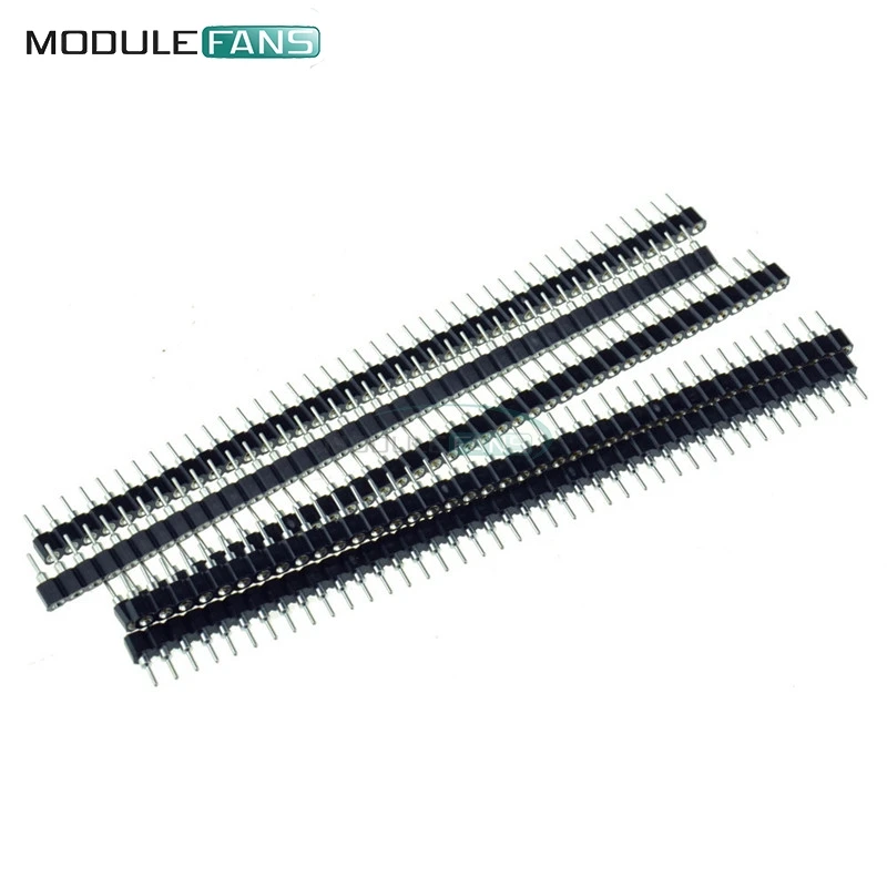 5 шт. 2 54 мм 40 P PIN однорядные 40Pin Круглый Женский штыревой разъем Diy Электронные