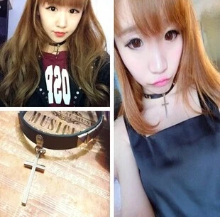 Модное колье в стиле панк с перекрестными заклепками кожаное массивное ожерелье