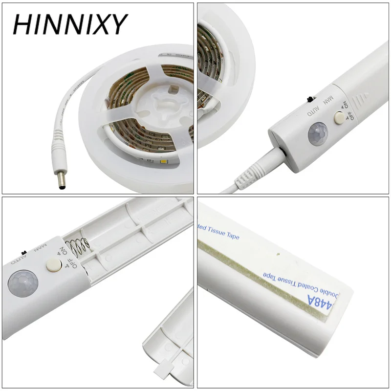 Hinnixy светодиодная ИК Сенсорная лампа для шкафа инфракрасная лента движения с