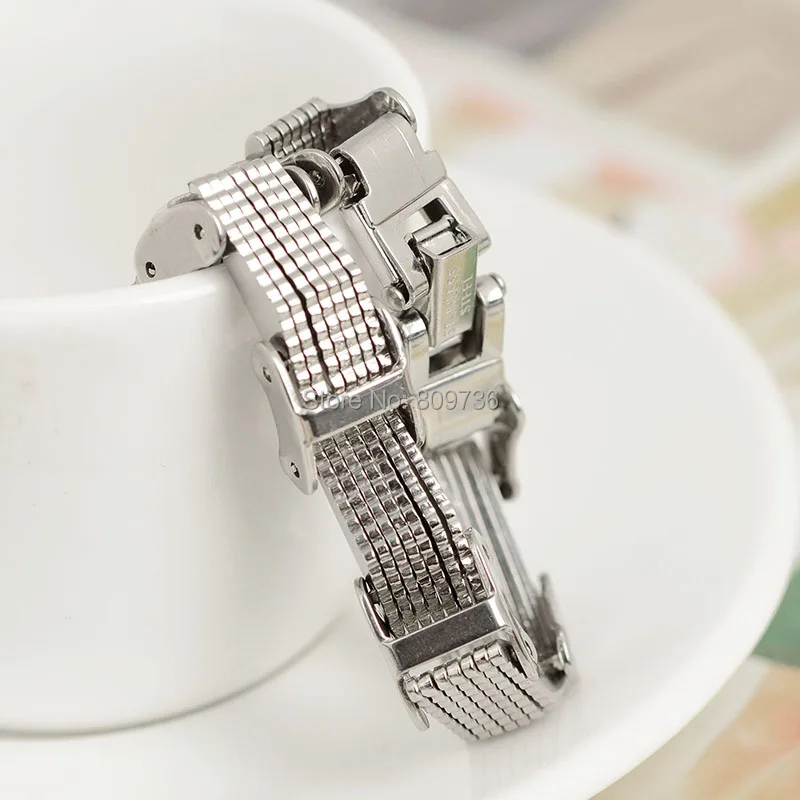 Men Steampunk 316L Stainless Steel Bracelet Hand Chain Wristband Bracelets Biker Motorcycle Link Jewelry Cuff Bangle | Украшения и