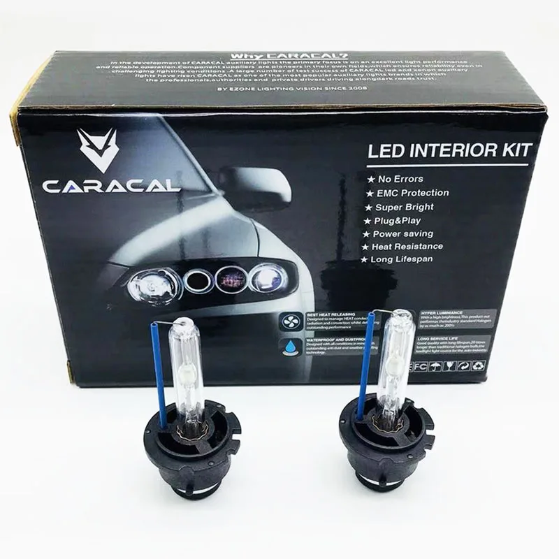 2 x D2S оригинальные CARACAL ксеноновые лампы Замена для PHILIPS GE 6000K совместимый 85122 66040