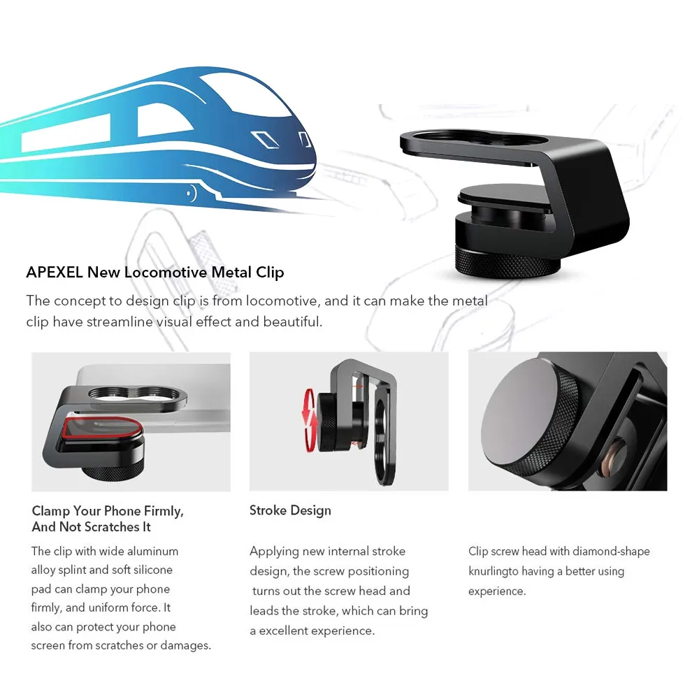 APEXEL APL HD5SW 170 градусов супер широкоугольный объектив для смартфона с