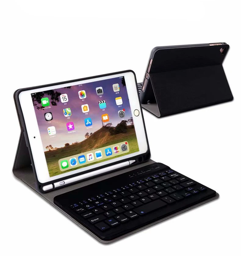 Чехол для iPad Mini 5 ультра тонкий Съемный беспроводной Bluetooth клавиатура с ручкой Слот чехол для iPad Mini 1 2 3 4 5