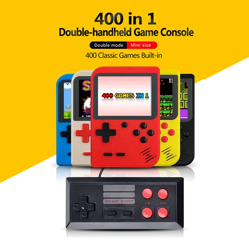 Мини Детские Классические игровые консоли 8 бит портативная консоль Встроенный