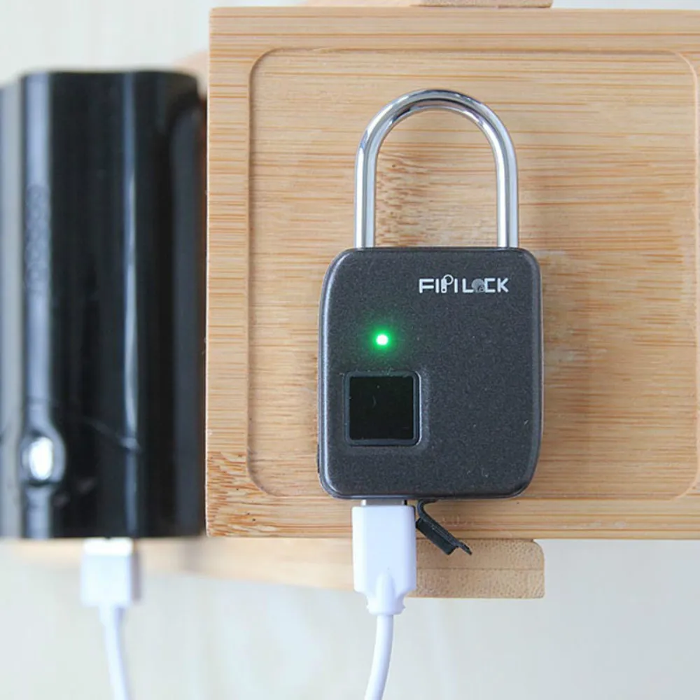 Умный Замок отпечатка пальца Открытый Фитнес шкатулка рюкзак u образный замок из