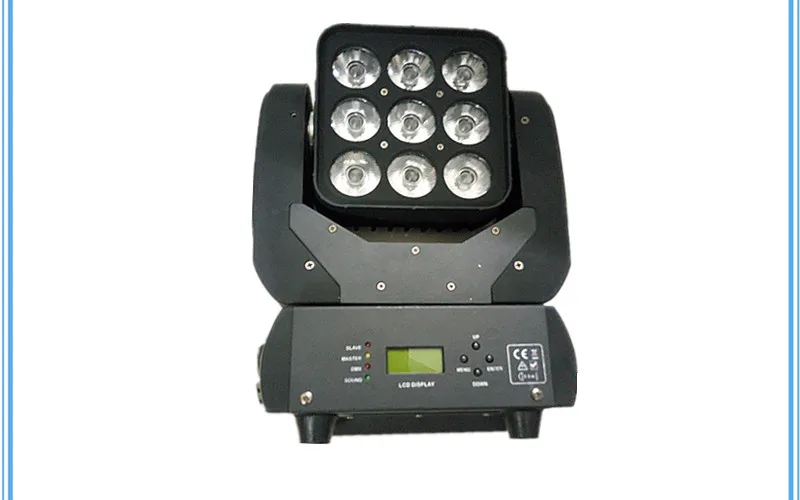 2 шт./RGBW 4в1 9X10W движущаяся головка матричного света dmx512 луч света/движущаяся
