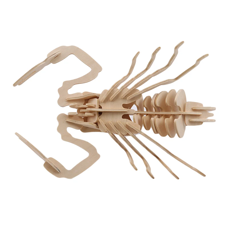 Симулятор скорпиона игрушка модель 3d Трехмерная деревянная головоломка игрушки