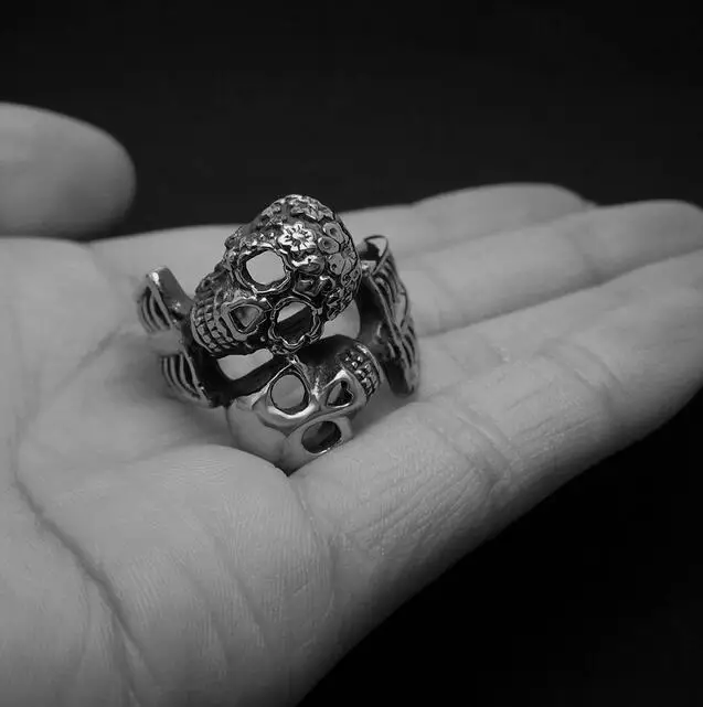 Дешевые продажа 2016 Преувеличены толстый череп Мода Из Нержавеющей Стали 316L