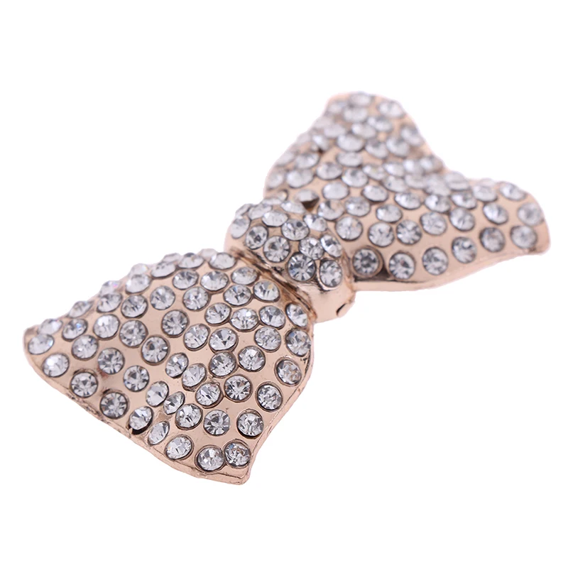 1 paar van high-end schoenen accessoires Rhinestone glans kristal diamant parel boog clip gesp 4 5*2 5 см | Обувь