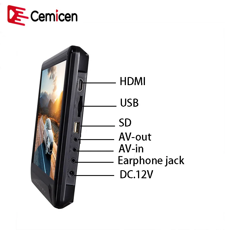 XST 11.6-дюймовый автомобильный монитор DVD-плеера для подголовника с поддержкой кнопки сенсорного экрана 1920 * 1080 HD 1080P Video/USB/SD/IR/FM/HDMI/Speaker/Game.