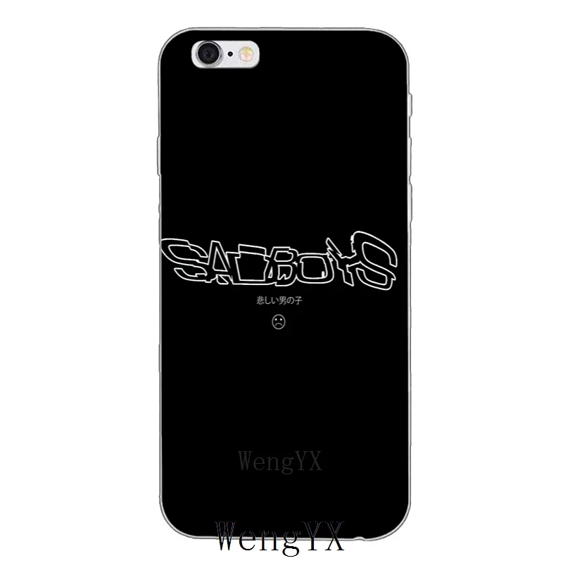 Грустный мальчик Yung Стройный силиконовый мягкий чехол для телефона iPhone 4 4s 5 5s 5c SE 6