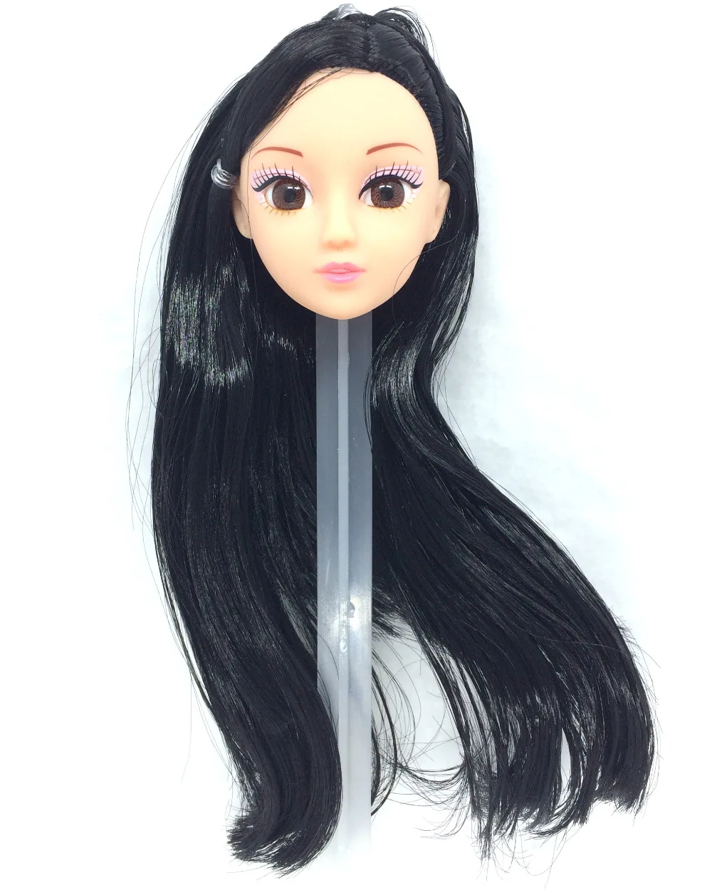 NK One Pcs модная голова куклы черные волосы DIY аксессуары для Barbie Kurhn лучшая девочка