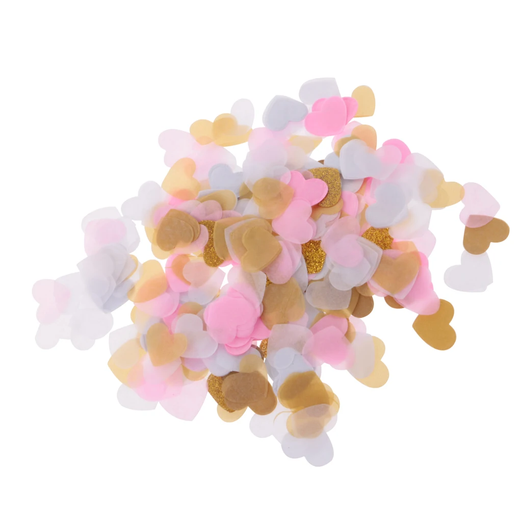 1400 шт. конфетти в форме сердца Салфетка Бумажная упаковка для свадебной