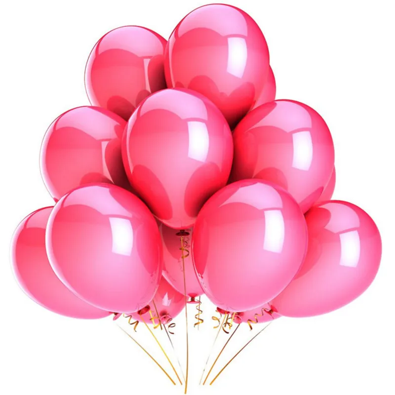 Pink 30 шт./лот, 3,2 г, 12 дюймов, жемчужные латексные шары золотого, серебряного, черного цвета, для дня рождения, свадьбы, вечеринки, декоративные воздушные гелиевые шары, подарки для детей - Цвет: Pink