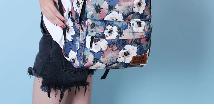 Новинка, мини рюкзак Mochila с цветочным принтом, женский рюкзак, школьная сумка для девочек-подростков, сумка для книг, рюкзаки для ноутбука, повседневные сумки