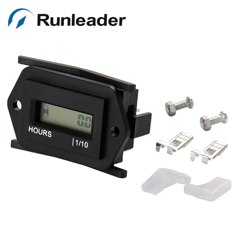 (10 шт./лот) Runleader lcd счетчик часов для дизельного двигателя с питанием от