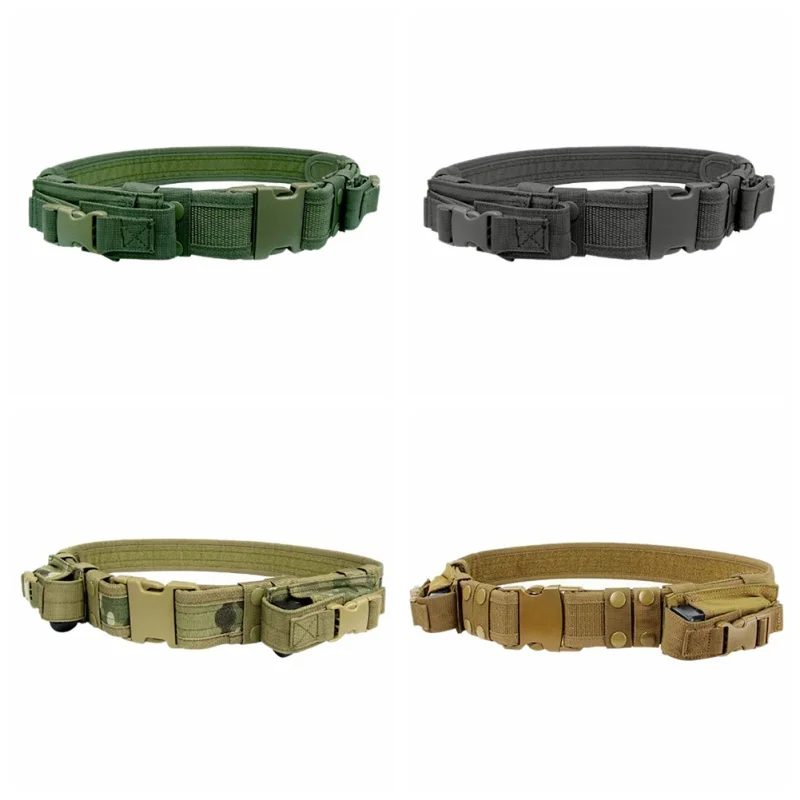 

Army Outdoor Tactical Nylon belt training uniform belt 4 Colors camouflage Waist Support belt