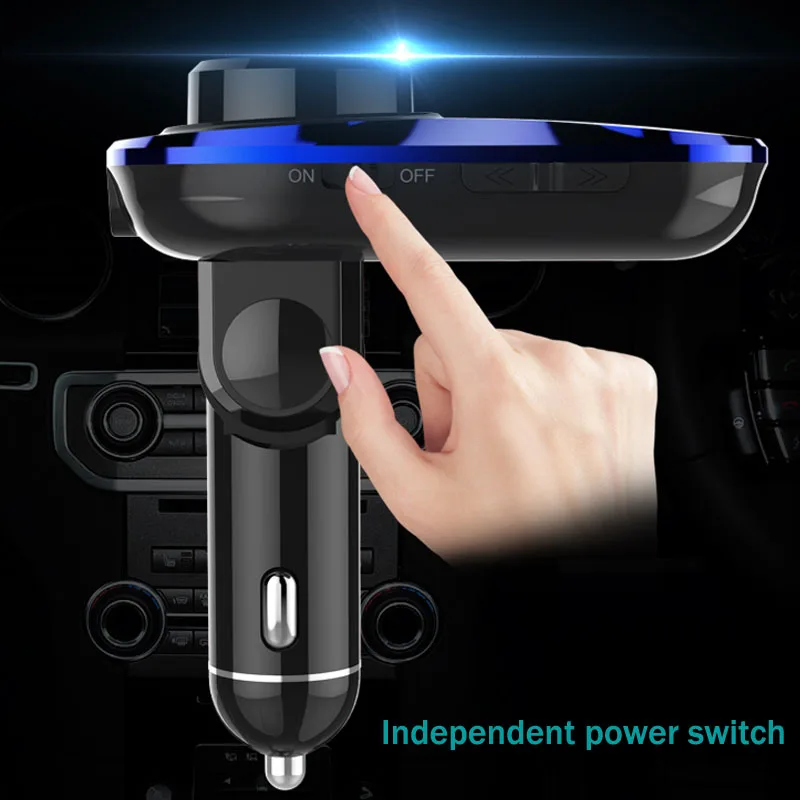 Автомобильный комплект jajabor с Bluetooth беспроводной fm-передатчик громкой связи Автомобильный MP3-плеер с 1,4 дюймовым большим ЖК-экраном Поддержка TF карты/U диск