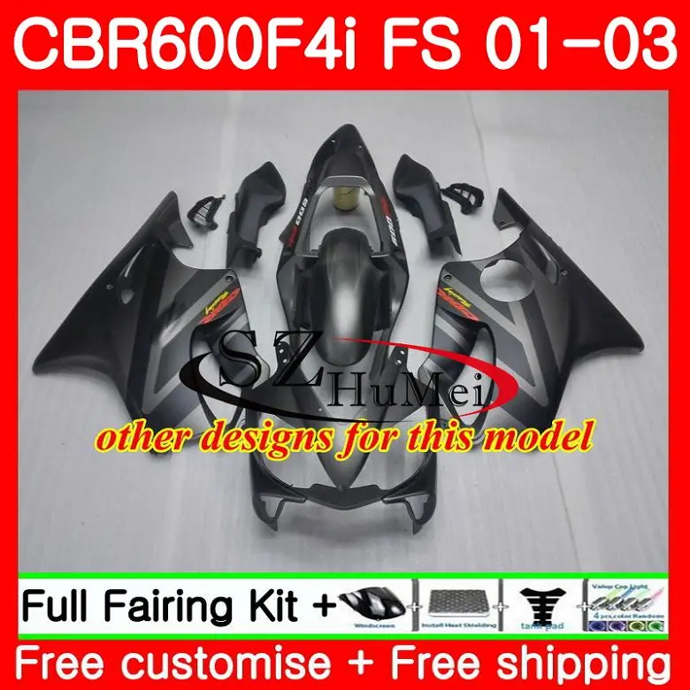 Корпус для HONDA CBR 600 F4i желтый черный 600F4i CBR600FS FS 48SH8 CBR600 01 02 03 CBR600F4i 2001 2002 2003