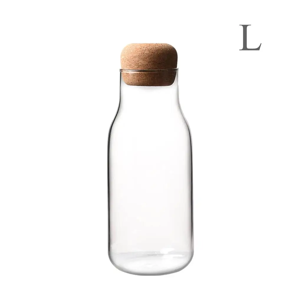 L1 Glass Jars Mason Jar Transparent Storage Can Cork Stopper Bottle Glass Bottles Containers Sealed Tea Coffee Grains Storage Tank - Цвет: L1
