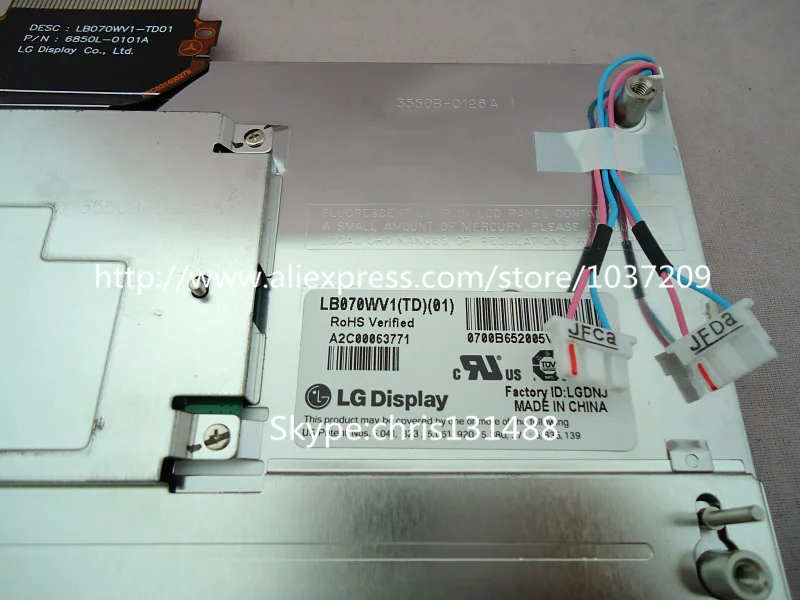 100% Новый оригинальный ЖК дисплей 7 0 дюйма LB070WV1 TD01 LB070WV1(TD)(01) экран модуля для Mercedes