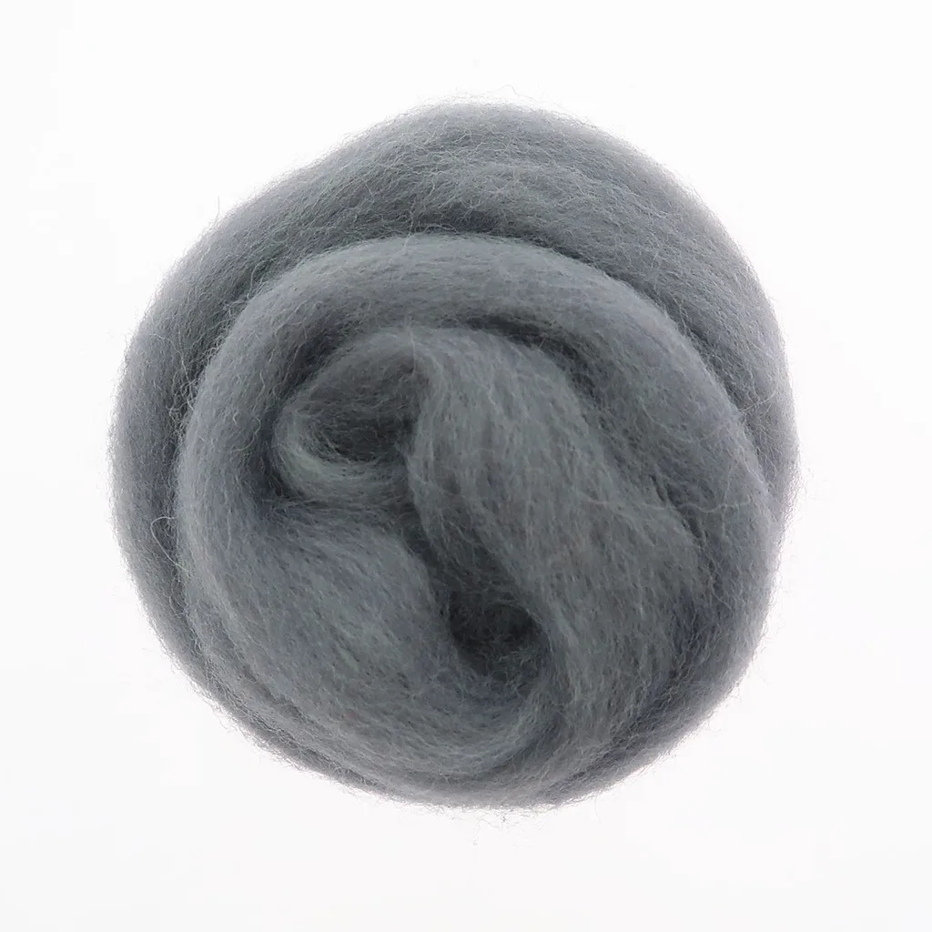 50/100g/ Basic Color Series Wool Fibre Flower Animal Wool Felting Handmade Spinning DIY Craft Materials Tool Felt Felt Fabric