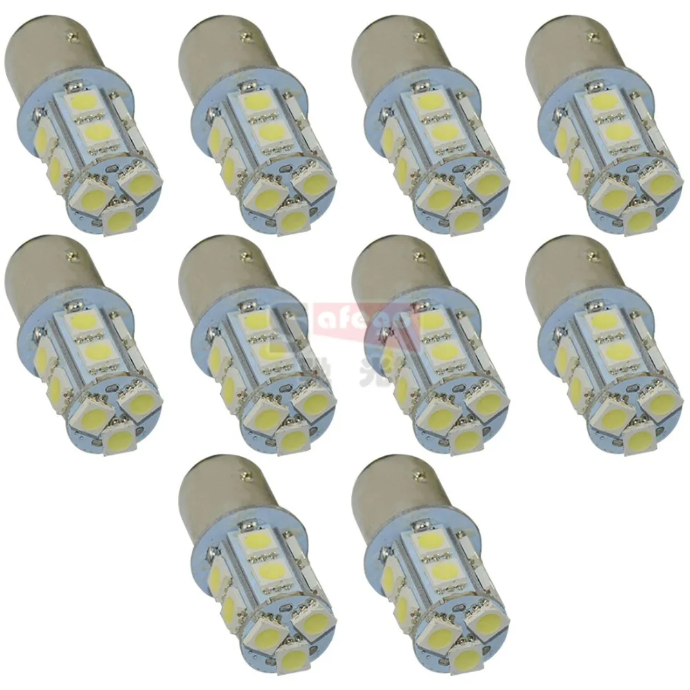 Safego 10 шт. P21W 1156 1157 светодиодный фонарь поворота 5050 13 SMD S25 BAY15D BA15S автомобильный