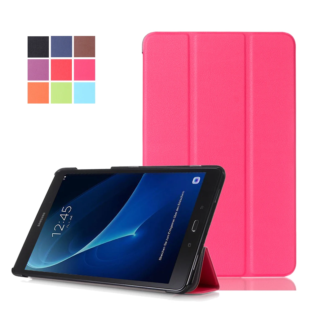 Чехол книжка из искусственной кожи для Samsung Galaxy Tab A 10 1 2016 T580 T585 T580N T585N|cover case for macbook