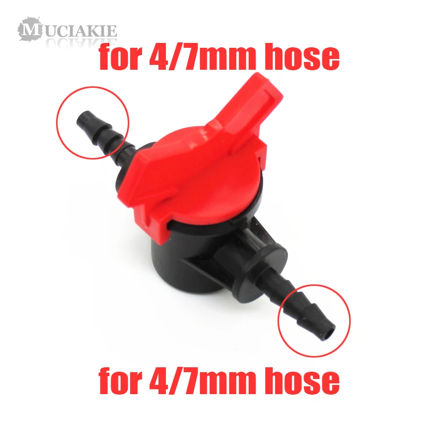 MUCIAKIE 2 шт. 1/4 ''прямой переключатель клапана для 4/7 мм шланг микро трубы