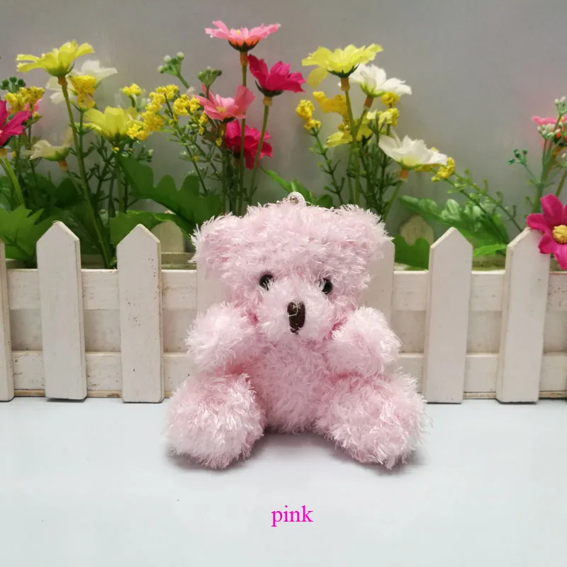 Оптовая продажа плюшевый мишка тедди длиной 10 см из шерсти мягкий Мишка Тедди для