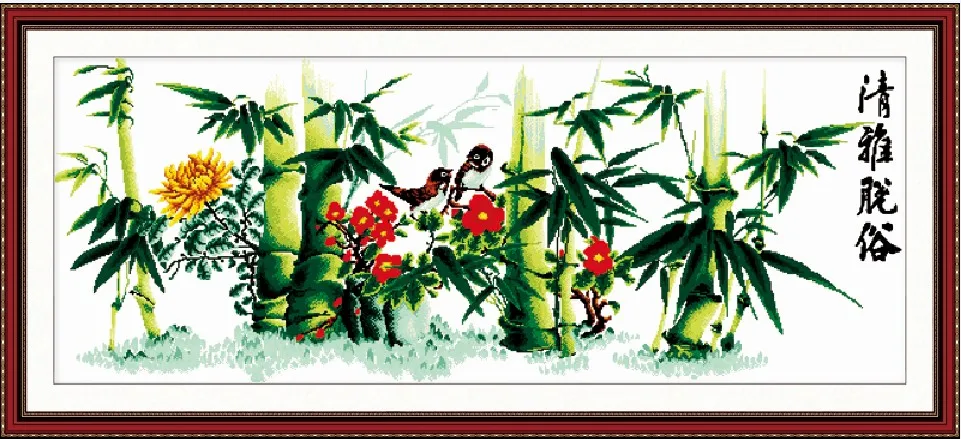 

Elegance cross stitch kit lanscape 18ct 14ct 11ct count printed canvas stitching embroidery DIY handmade needlework