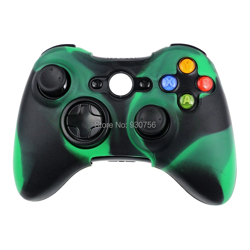Камуфляжный Мягкий силиконовый чехол для контроллера Xbox 360|Чехлы| |