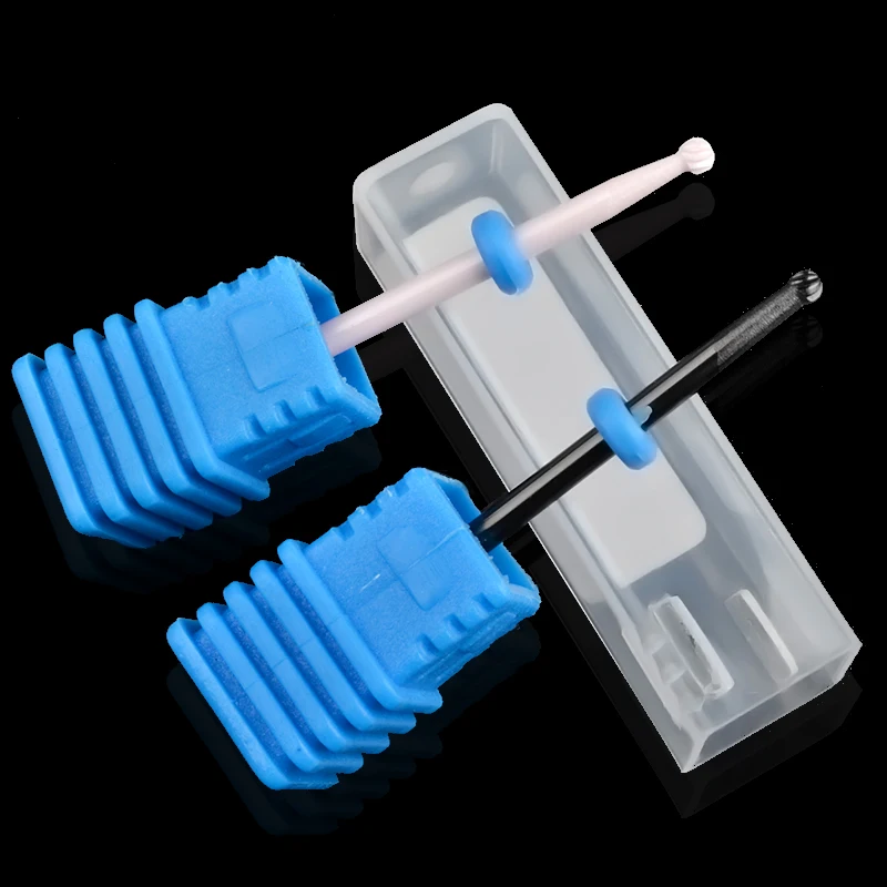 1Pc Ceramics & Alloy Small Round Head Nail Equipment Drill Machine Manicure Rotary Milling Cutter Bits Tool Kit | Красота и