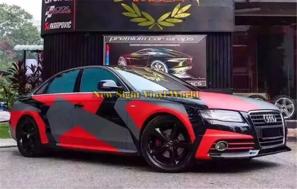 Elite Red PIXEL Camo Vinyl Wrap Car RACING Film Bubble Free For JEEP SUV TRUCK | Автомобили и мотоциклы