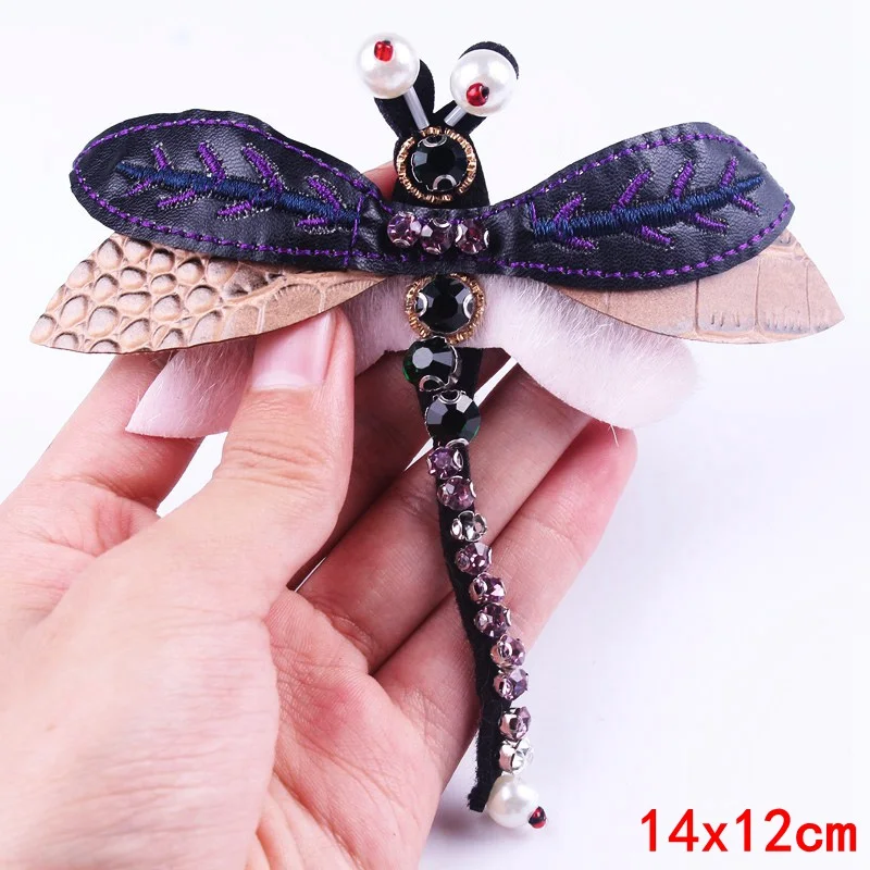 Prajna Стрекоза Стразы патч пришить бисером нашивки для одежды джинсовая куртка патч ремесло ручные аппликации декоративный значок DIY