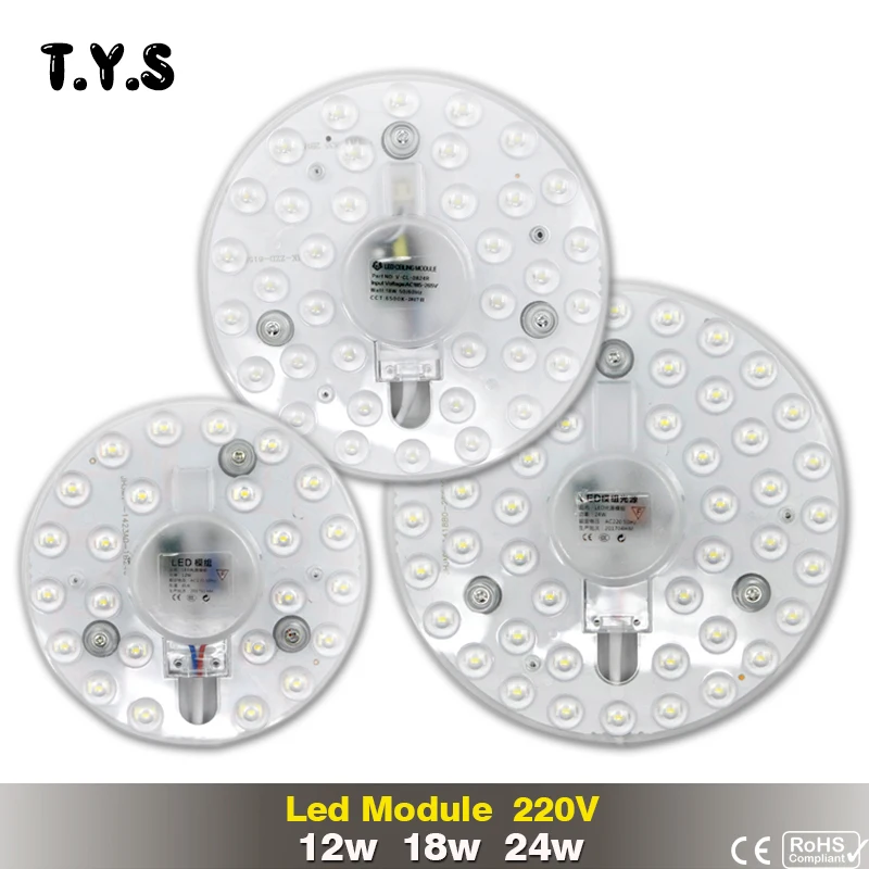 Светодиодный светильник 12 Вт 18 24 SMD 2835 220 В панельный современный потолочный
